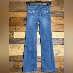 Cowgirl Hardware Youth size 14 Girl's Turquoise Paisley Vine Jean 128670